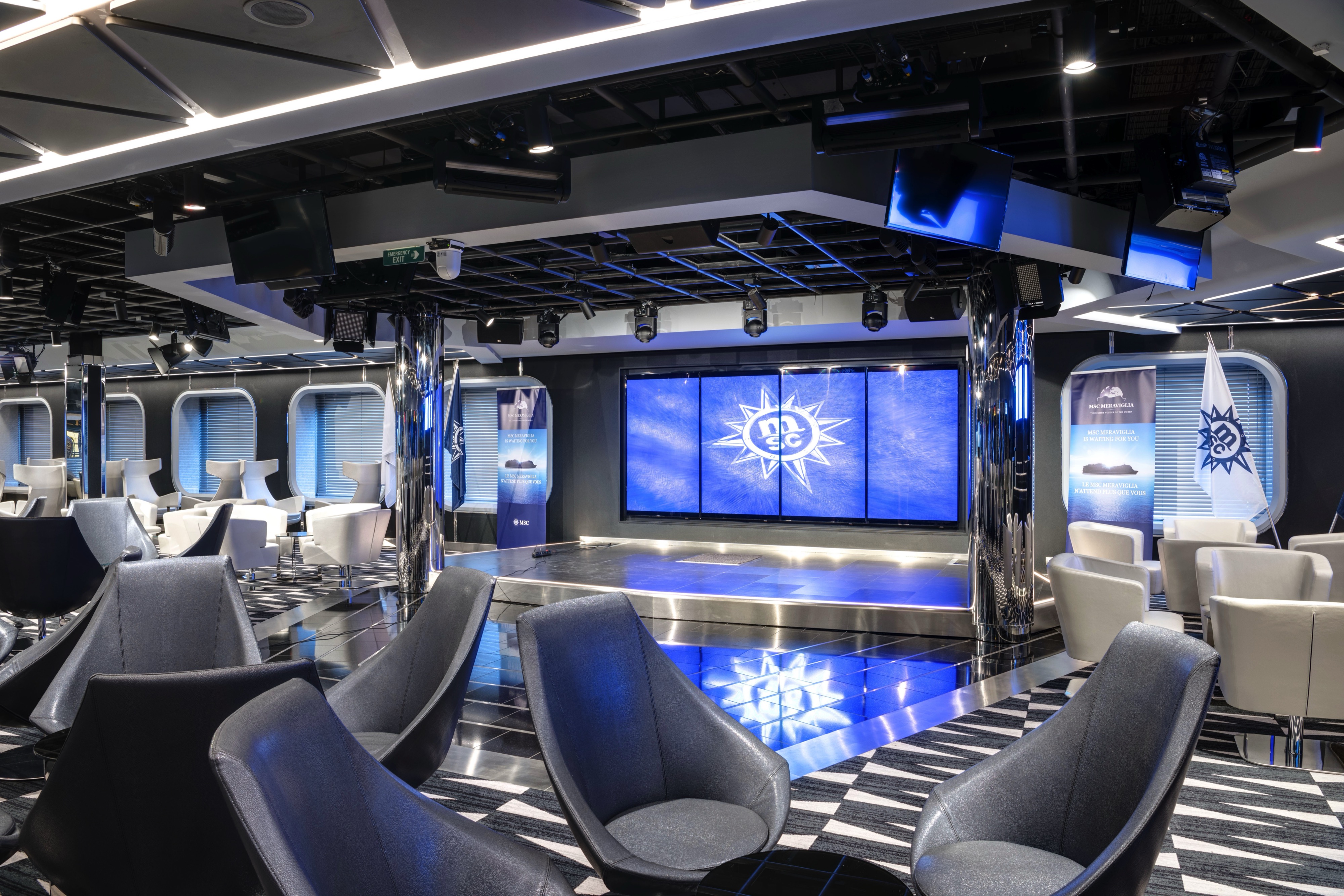 Msc Cruises Meraviglia Class Tv Studio And Bar © Msc Rights2